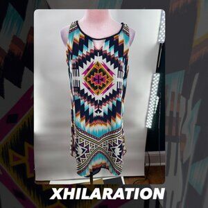 EUC Xhilaration Aztec Print Dress